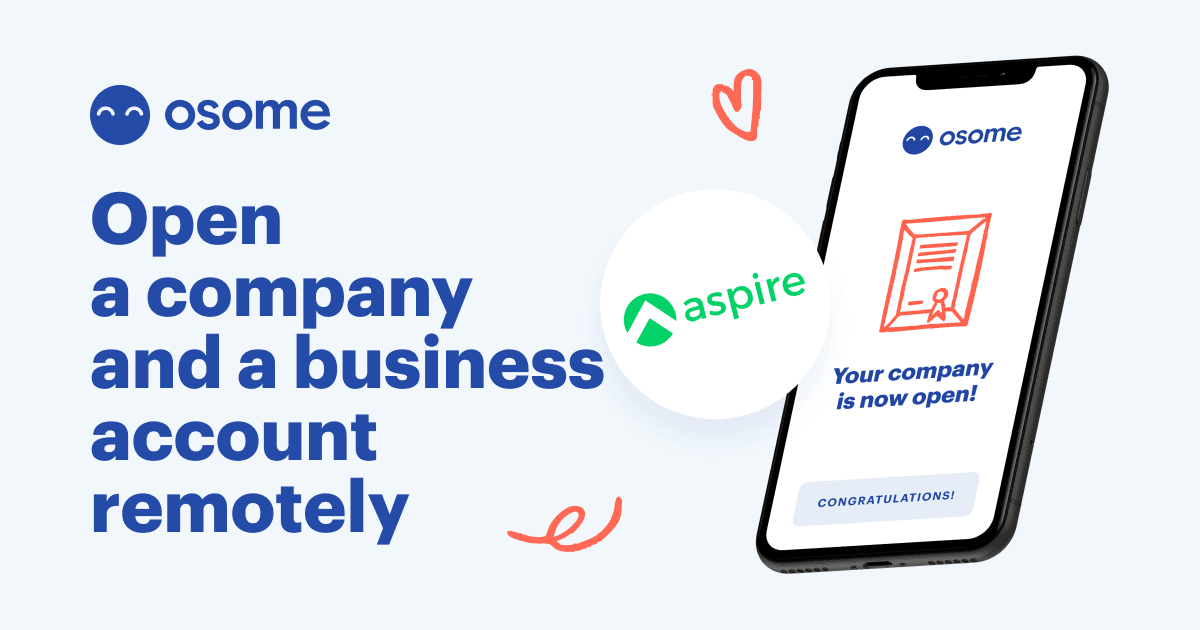 Osome and️ Aspire Register a Singapore company and open a business account
