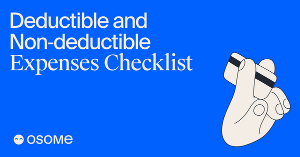 Deductible and Non-deductible Expenses Checklist - Osome Guides